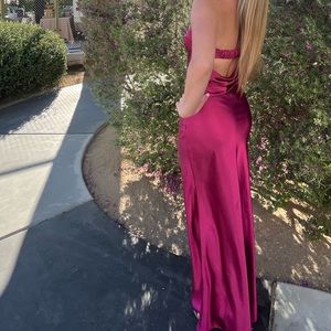 Pink Satin Dress, worn once.